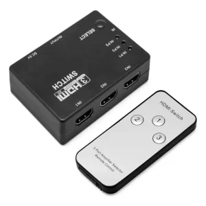 Switch Hdmi 3 Entradas 1 Salida 3x1 Full Hd Control