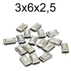 micro switch 3x6x2.5mm x 10 unidades